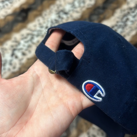 Men’s Champion Navy Blue/Red Dad Hat - Picture 3 of 6